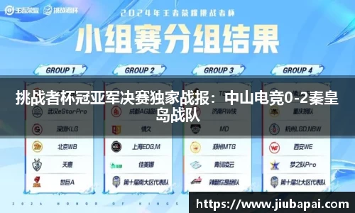 挑战者杯冠亚军决赛独家战报：中山电竞0-2秦皇岛战队