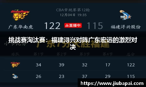 挑战赛淘汰赛：福建浔兴对阵广东宏远的激烈对决